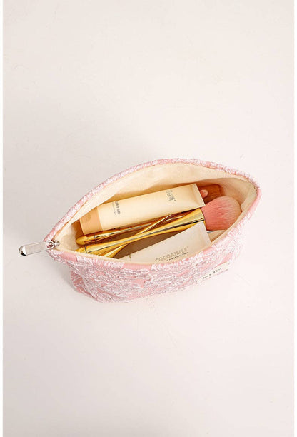 Floral Jacquard Portable Cosmetic Bag DPB1003