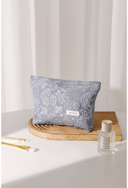 Floral Jacquard Portable Cosmetic Bag DPB1003