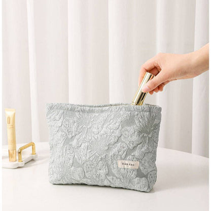 Floral Jacquard Portable Cosmetic Bag DPB1003